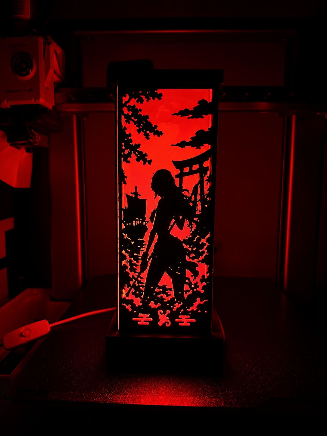 Lampada LED One Piece 3D | Luffy, Zoro e Sanji | Decorazione Anime da Scrivania