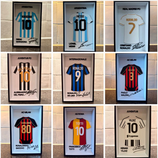 Cadre 3D Maillot de Foot Personnalisé | Vitrine Shadow Box Sur Mesure | Cadeau Fan de Foot