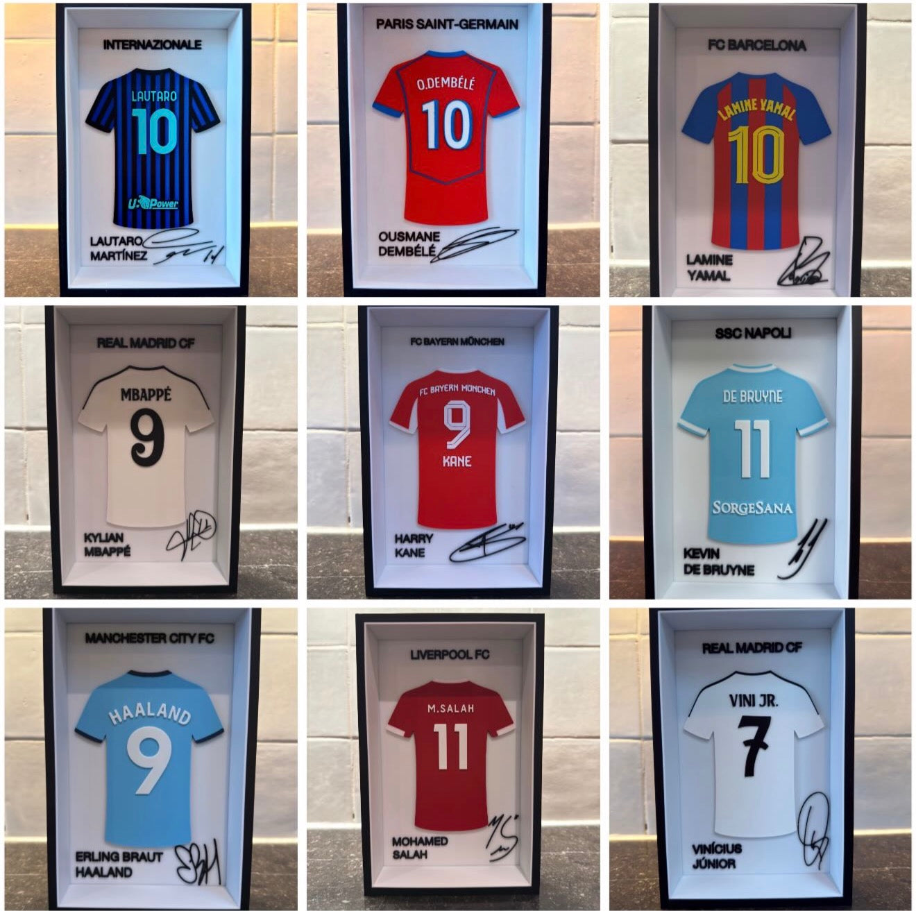 Personalized 3D Football Shirt Frame | Custom Shadow Box | Football Fan Gift
