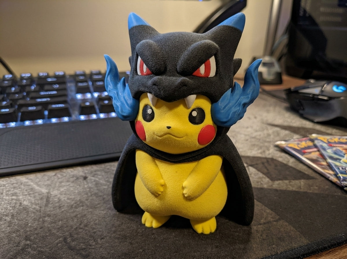 Pikachu Poncho Collection – 3D Printed Pokémon Cosplay Figure | Rayquaza, Charizard, Gengar, Gyarados & Magikarp