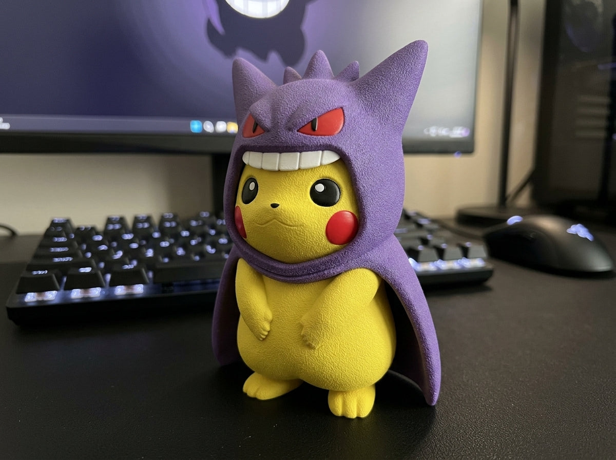 Pikachu Poncho Collection – 3D Printed Pokémon Cosplay Figure | Rayquaza, Charizard, Gengar, Gyarados & Magikarp