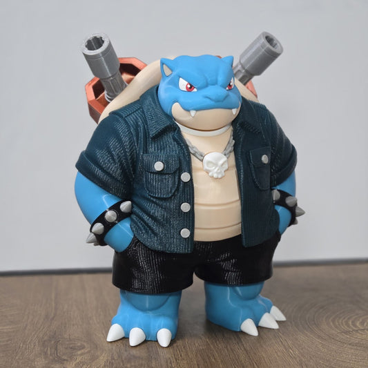 Urban Blastoise Pokémon Statue – 25 cm | Premium 3D Printed Pokémon Collectible Figure