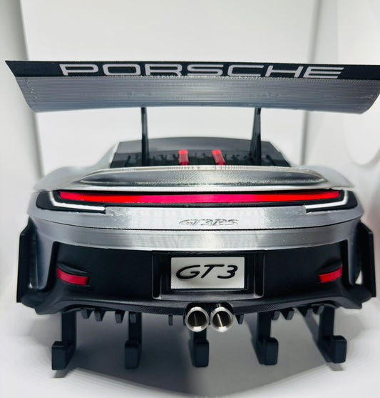 GT3 RS Rear Wall Key Holder | Sports Car Key Rack | 3D Printed Organizer