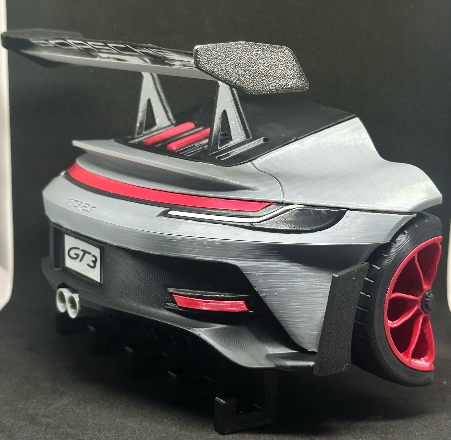 GT3 RS Rear Wall Key Holder | Sports Car Key Rack | 3D Printed Organizer