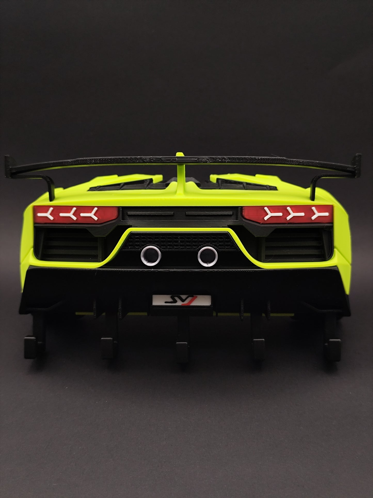 Aventador Rear Wall Key Holder | Sports Car Key Rack | 3D Printed Organizer | Supercar Wall Decor