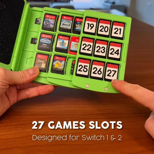 Games Book  | Nintendo Switch, DS & 3DS Game Holder | SD & Micro SD Card Organizer