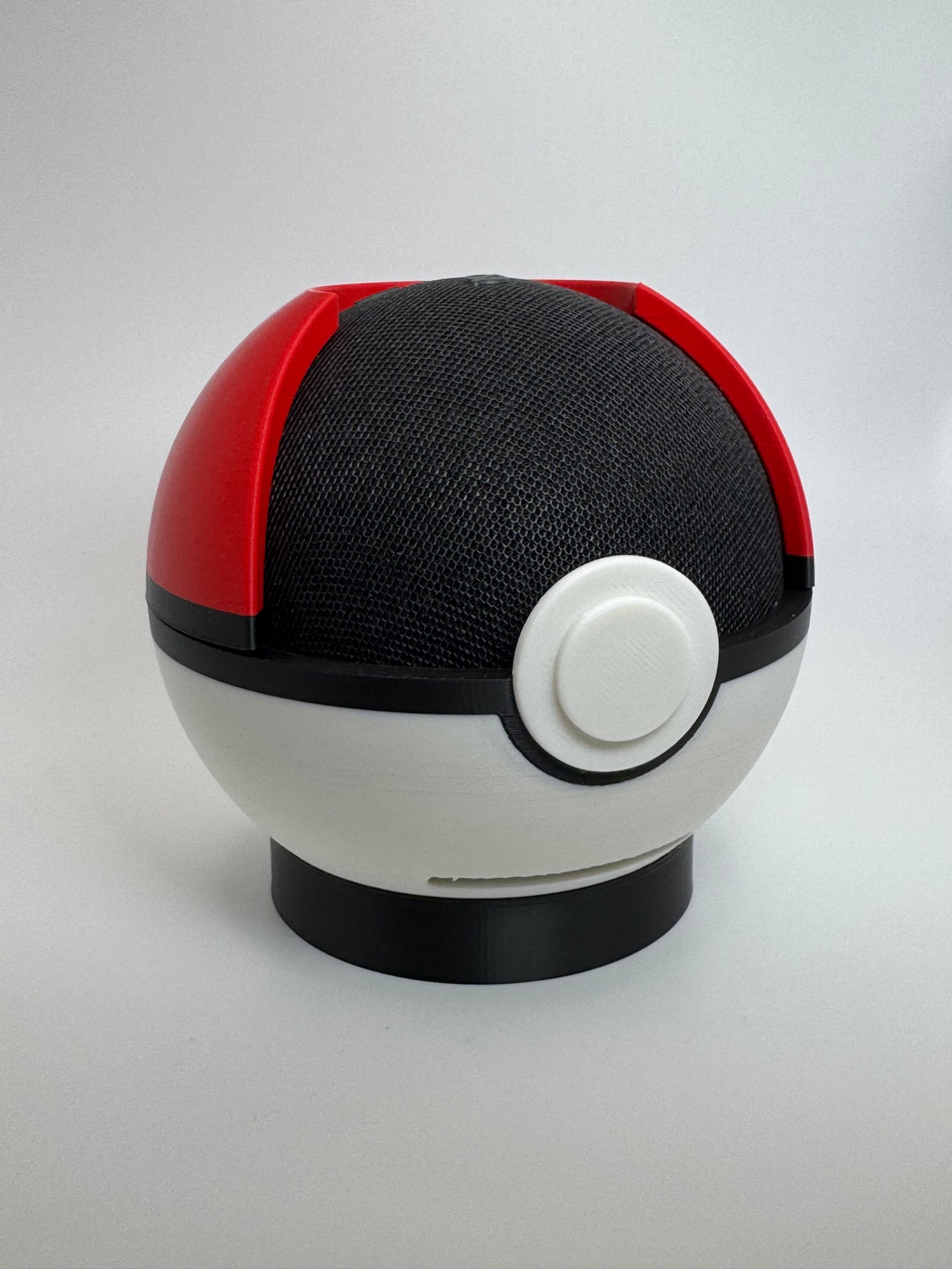 Dock Pokémon Poké Ball pour Amazon Echo Dot 5ème génération | Support d'enceinte Alexa imprimé en 3D | Décoration de salle de jeux