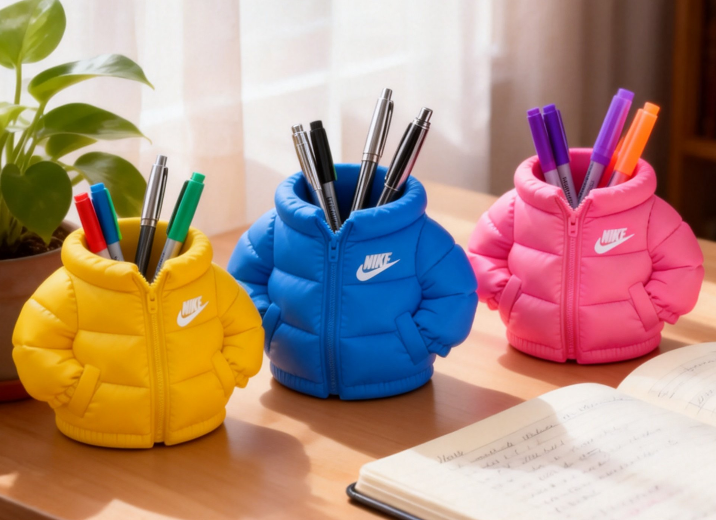 Puffer Jacket Pen Holder | 3D Printed Desk Organizer for Pens & Pencils
