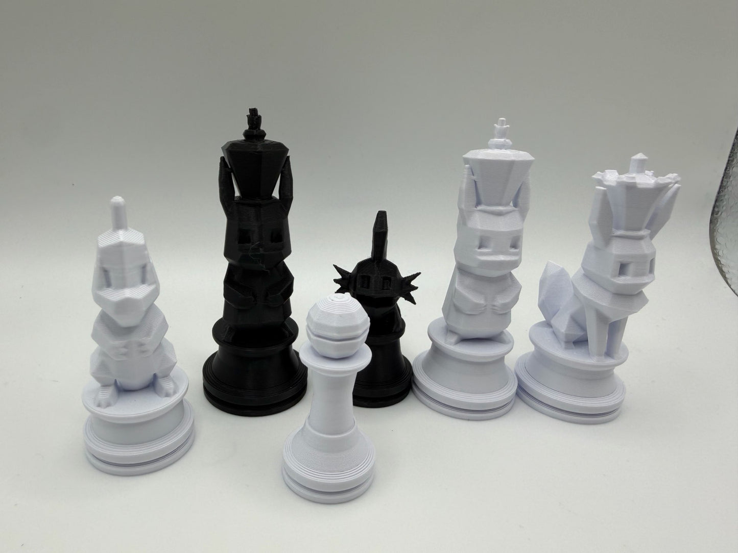Pokémon Chess Set | 3D Printed Chess Board & Pokémon Figures