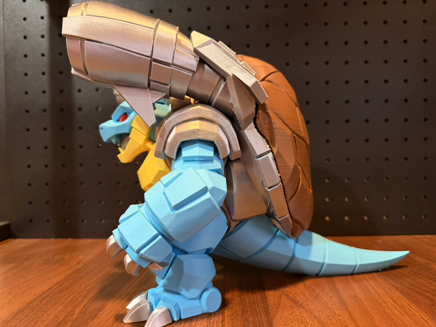 Mecha Blastoise Statue – Pokémon 3D Printed Collectible | Mechanical Blastoise Figure | Gaming Room Decor