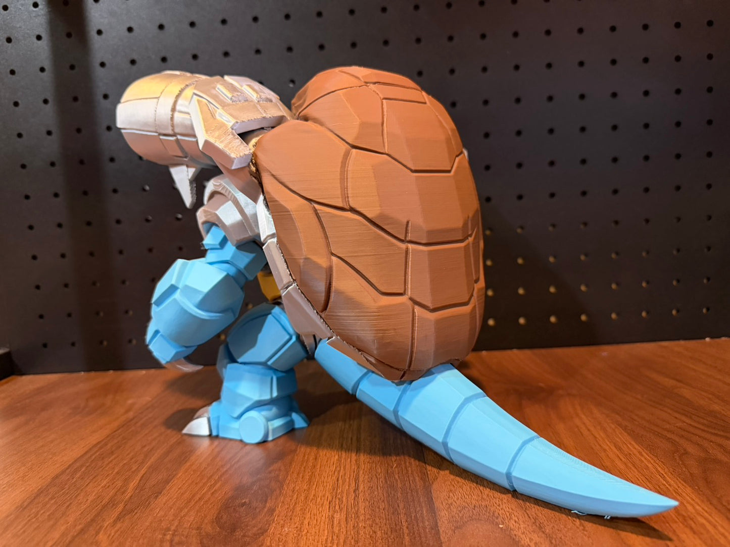Mecha Blastoise Statue – Pokémon 3D Printed Collectible | Mechanical Blastoise Figure | Gaming Room Decor