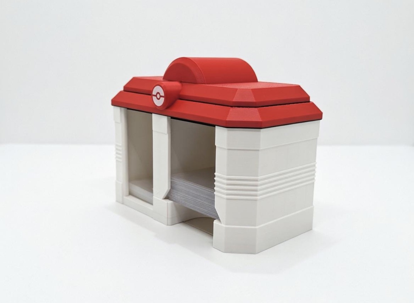 PokéCenter Toploader & Sleeve Dispenser Pokémon | 3D Printed Card Organizer