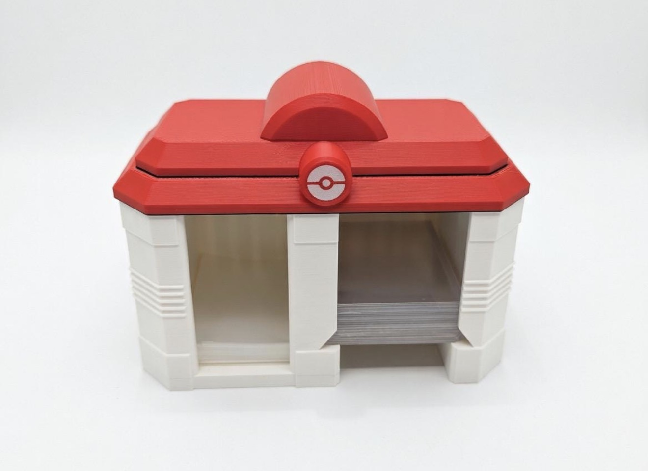 PokéCenter Toploader & Sleeve Dispenser Pokémon | 3D Printed Card Organizer